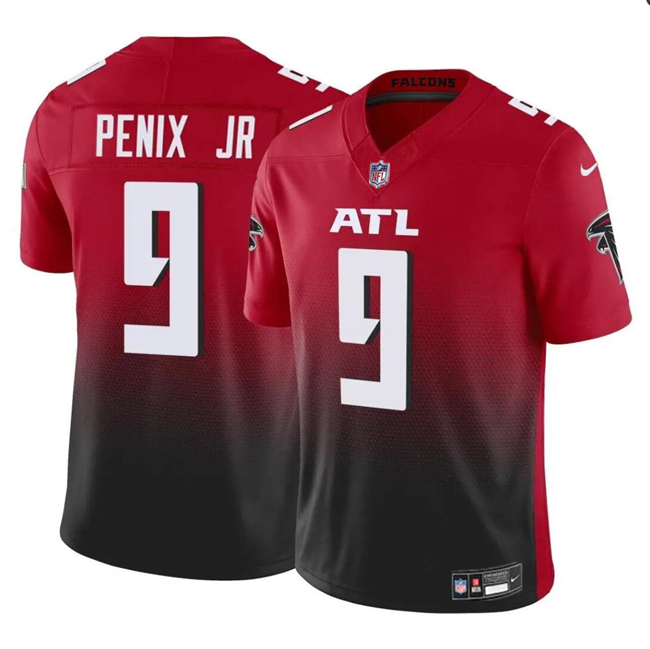 Youth Atlanta Falcons #9 Michael Penix Jr Red/Black 2024 Draft F.U.S.E Vapor Untouchable Limited Stitched Football Jersey